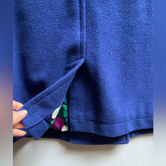 Aero wool blend double breasted button pea coat  Sz L - Picture 7 of 12